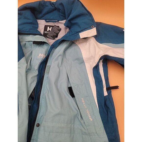 Helly Hanson Helly Tech Waterproof Jacket Size Small Blue - Picture 13 of 16